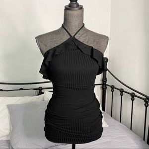 One Clothing Black Halter Dress